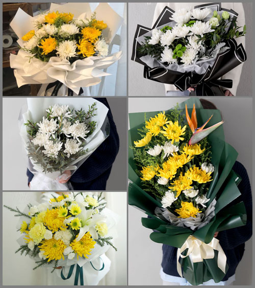 山东聊城莘县朝城镇白事花束代送